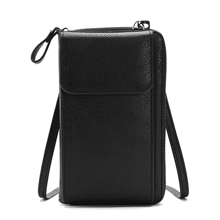 クロ | 合皮スマホショルダーバッグ | non-hedge 