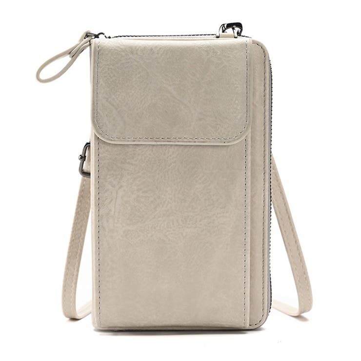 ライトグレー | 合皮スマホショルダーバッグ | non-hedge 