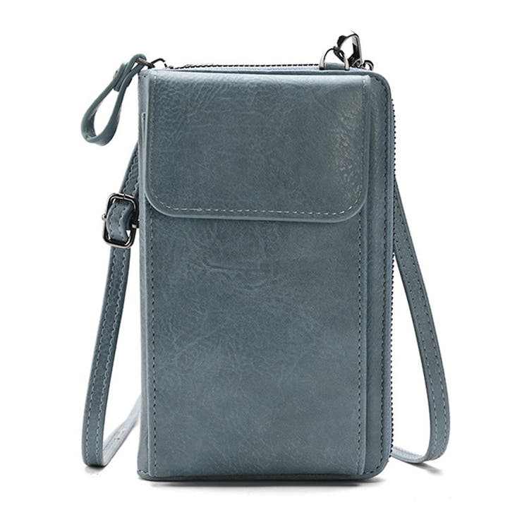 ブルー | 合皮スマホショルダーバッグ | non-hedge 