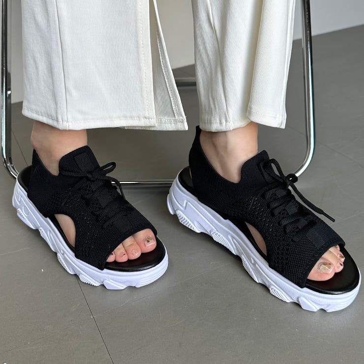 ★WEB限定★レースアップメッシュスポーツサンダル | non-hedge  | 詳細画像8 