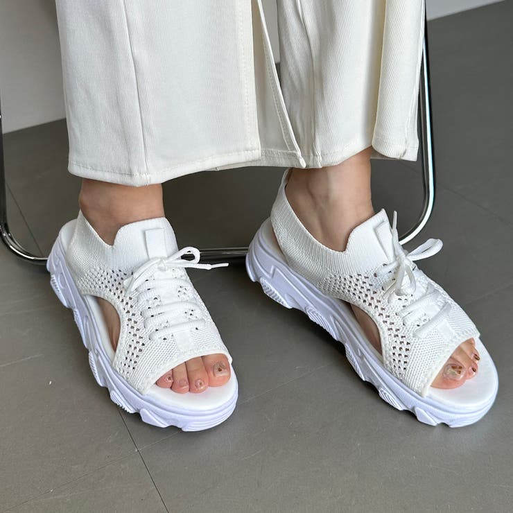 ★WEB限定★レースアップメッシュスポーツサンダル | non-hedge  | 詳細画像9 