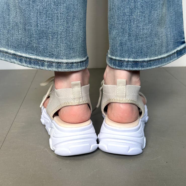 ★WEB限定★レースアップメッシュスポーツサンダル | non-hedge  | 詳細画像12 