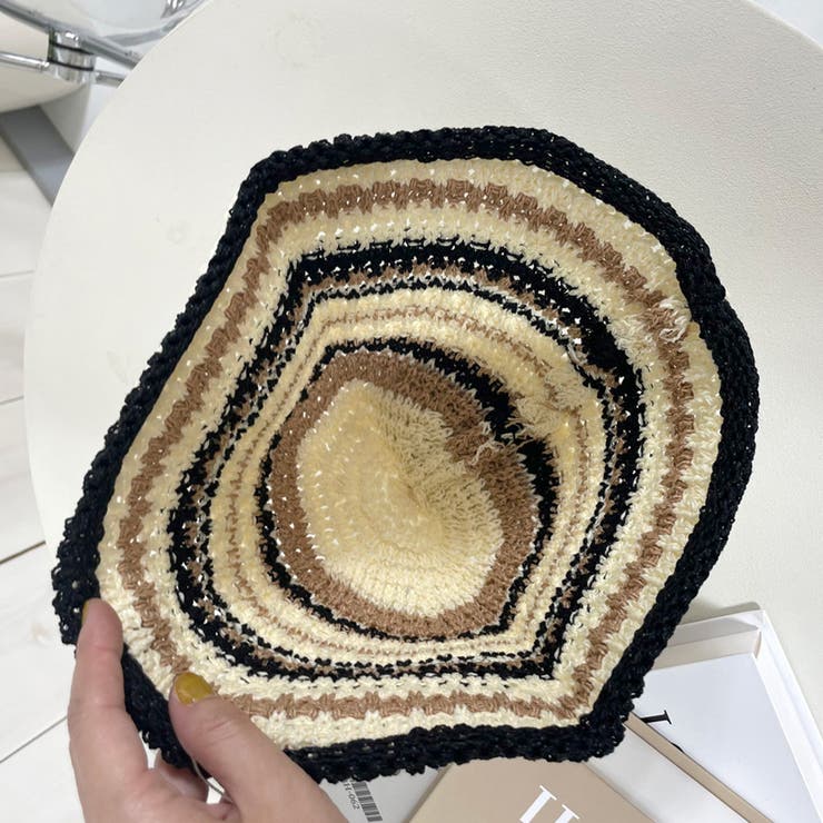 ☆WEB限定☆ボーダークロシェハット[品番：NHGW0004862]｜non