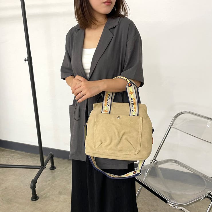 ロゴショルダーキャンバストートバッグ | non-hedge  | 詳細画像10 