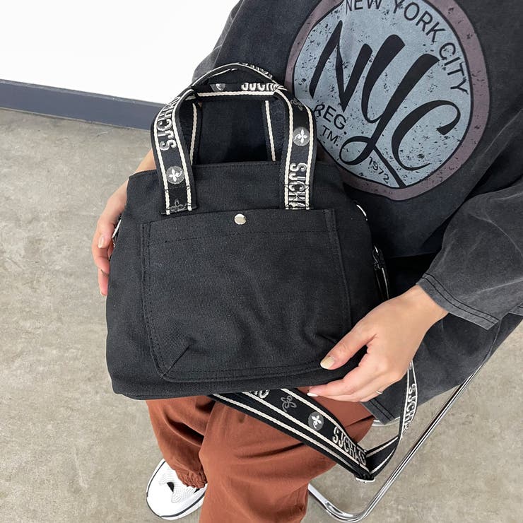 ロゴショルダーキャンバストートバッグ | non-hedge  | 詳細画像14 