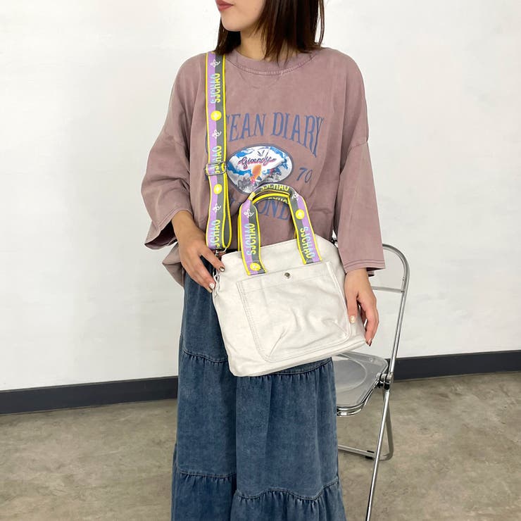 ロゴショルダーキャンバストートバッグ | non-hedge  | 詳細画像5 