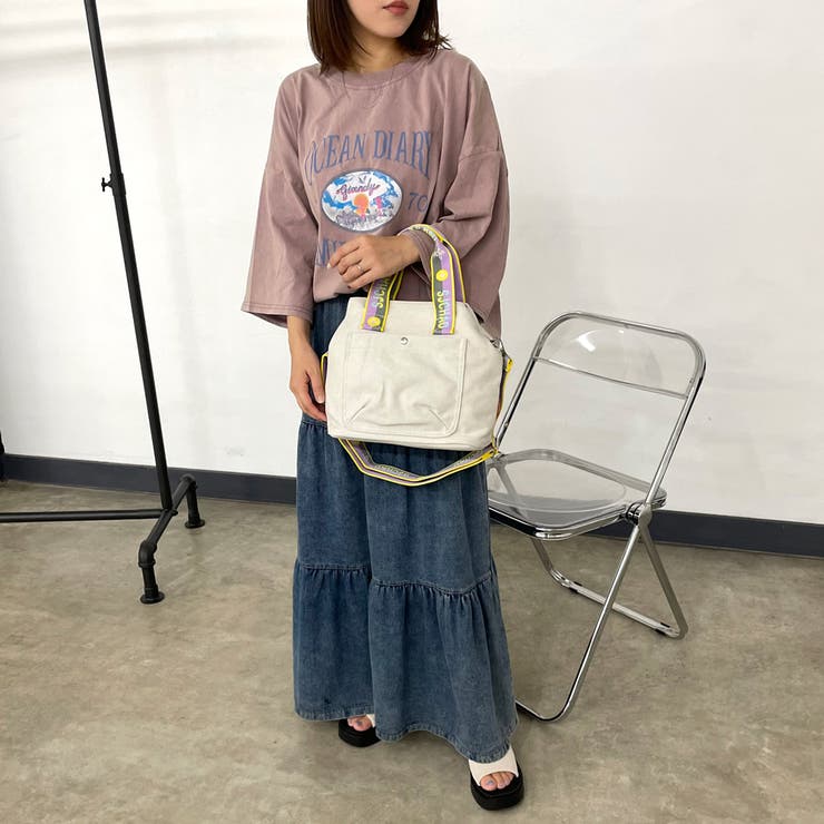 ロゴショルダーキャンバストートバッグ | non-hedge  | 詳細画像6 