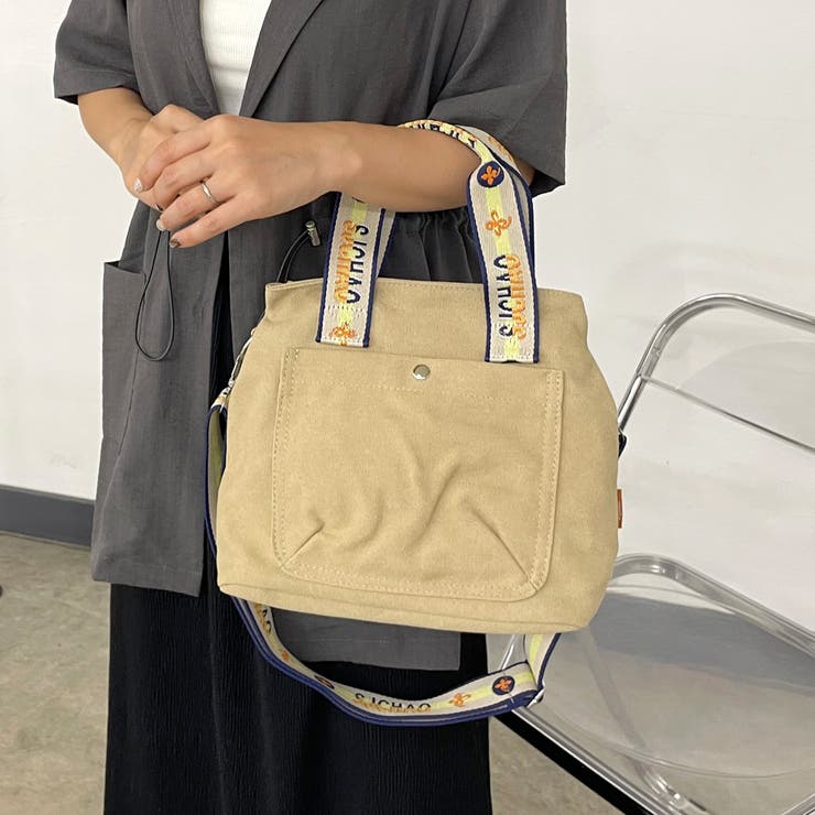 ロゴショルダーキャンバストートバッグ | non-hedge  | 詳細画像7 