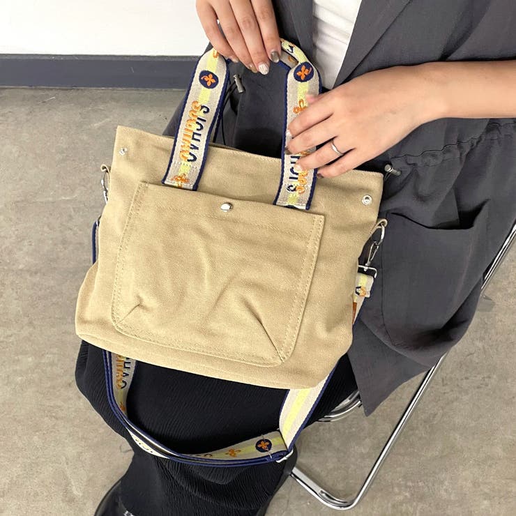 ロゴショルダーキャンバストートバッグ | non-hedge  | 詳細画像8 