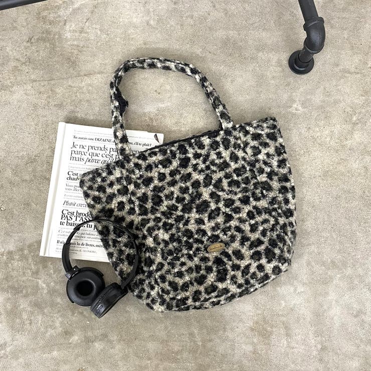 カーキ | 柄アソートボアトートバッグ | non-hedge 