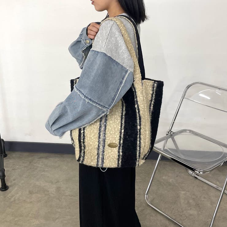 柄アソートボアトートバッグ | non-hedge  | 詳細画像19 