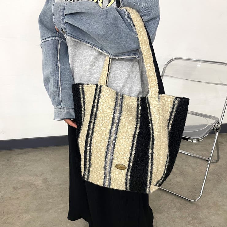 柄アソートボアトートバッグ | non-hedge  | 詳細画像20 