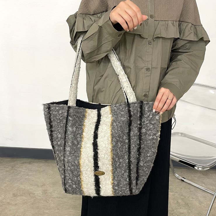 柄アソートボアトートバッグ | non-hedge  | 詳細画像22 