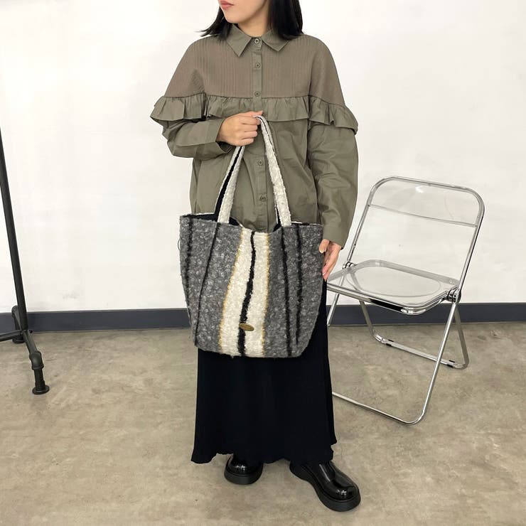 柄アソートボアトートバッグ | non-hedge  | 詳細画像23 