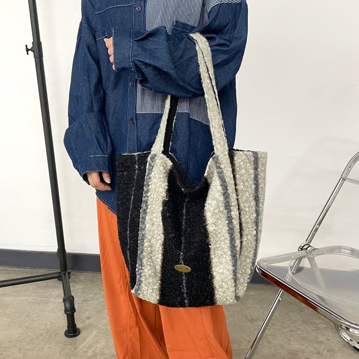 柄アソートボアトートバッグ | non-hedge  | 詳細画像24 