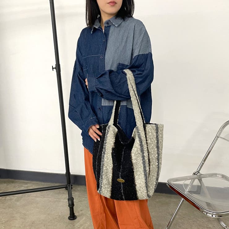 柄アソートボアトートバッグ | non-hedge  | 詳細画像25 