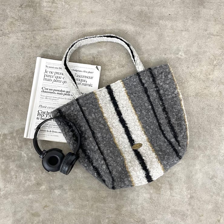 アイボリー | 柄アソートボアトートバッグ | non-hedge 