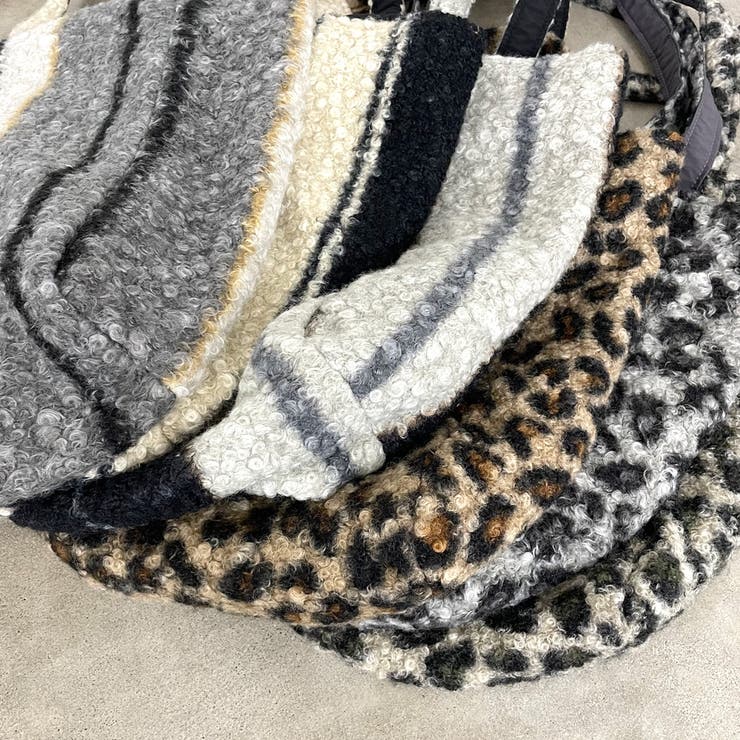 柄アソートボアトートバッグ | non-hedge  | 詳細画像2 