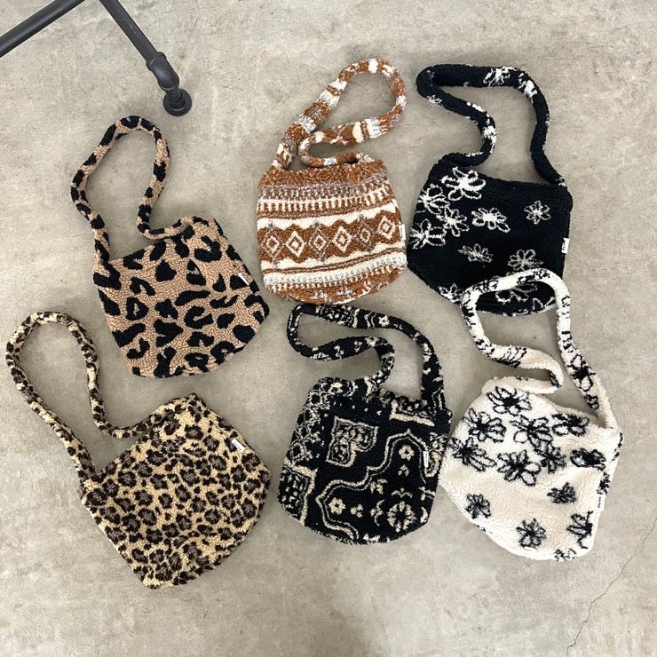 柄アソートボアショルダーバッグ | non-hedge  | 詳細画像1 