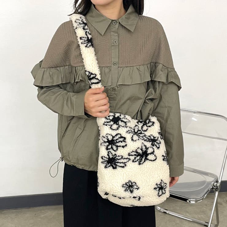 柄アソートボアショルダーバッグ | non-hedge  | 詳細画像14 