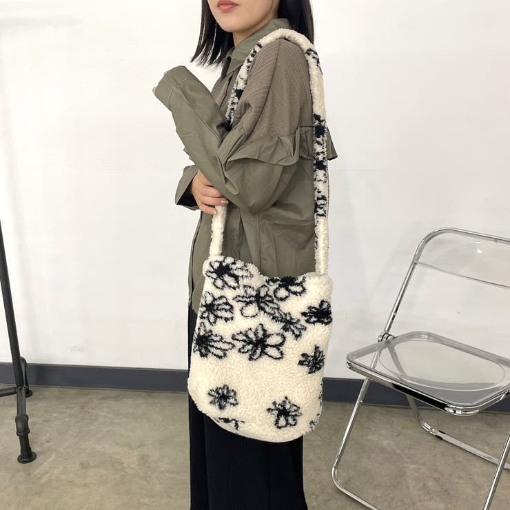 柄アソートボアショルダーバッグ | non-hedge  | 詳細画像15 