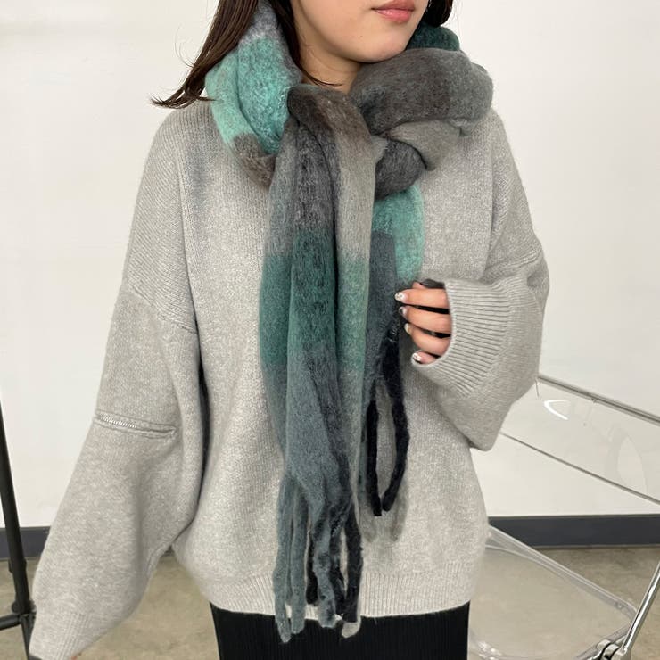 ブロックチェックマフラー | non-hedge  | 詳細画像10 