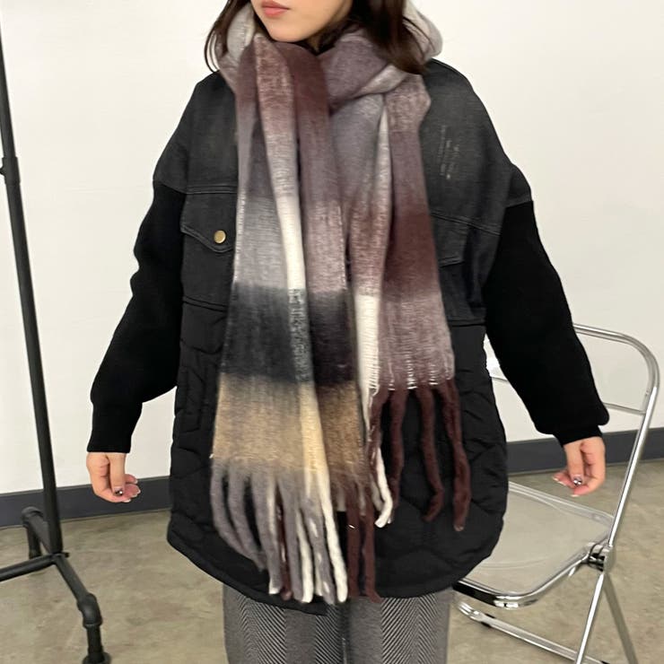 ブロックチェックマフラー | non-hedge  | 詳細画像7 