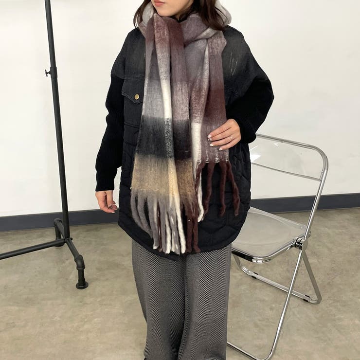 ブロックチェックマフラー | non-hedge  | 詳細画像8 