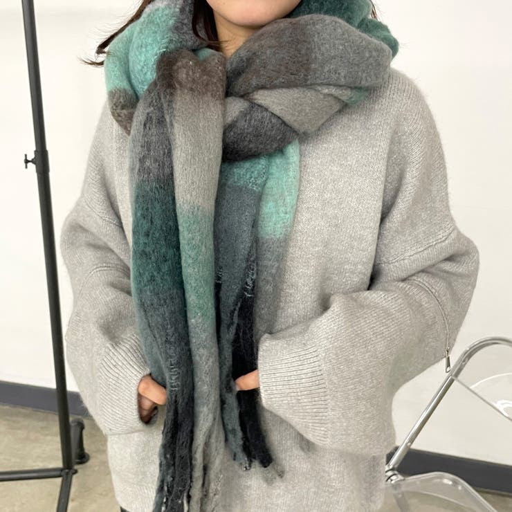 ブロックチェックマフラー | non-hedge  | 詳細画像9 