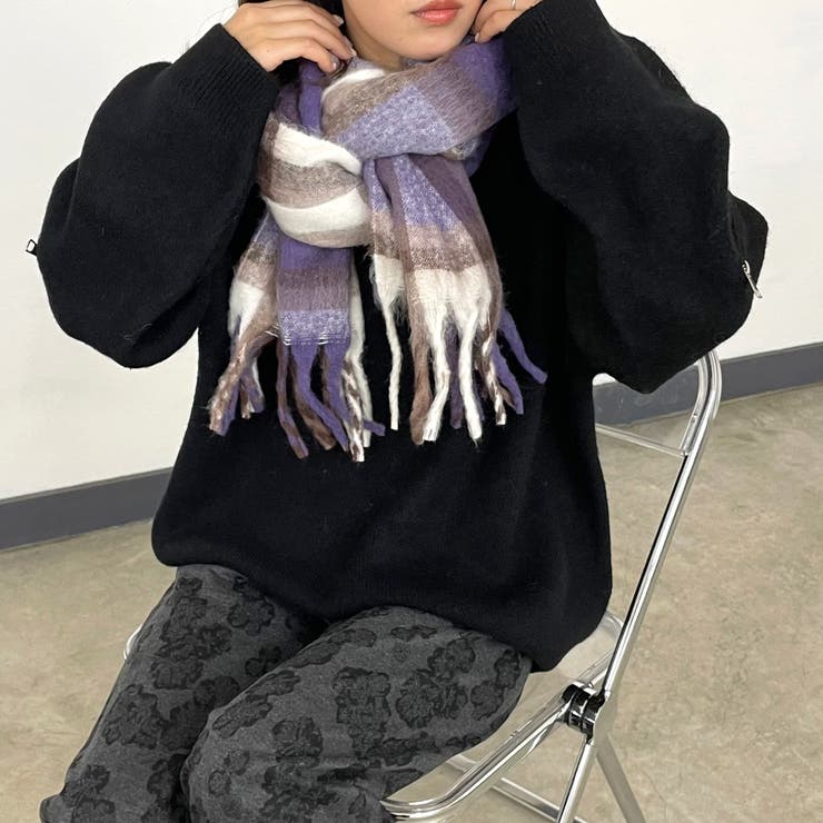 チェックマフラー | non-hedge  | 詳細画像2 