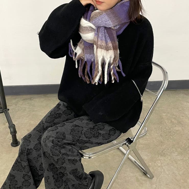 チェックマフラー | non-hedge  | 詳細画像3 