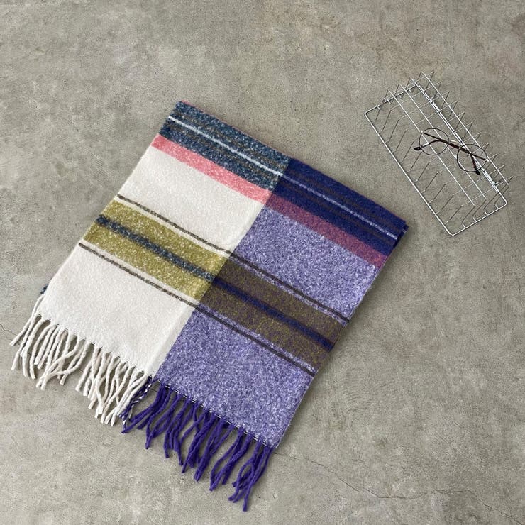 マルチボーダーマフラー[品番：NHGW0006138]｜non-hedge （ノンヘッジ