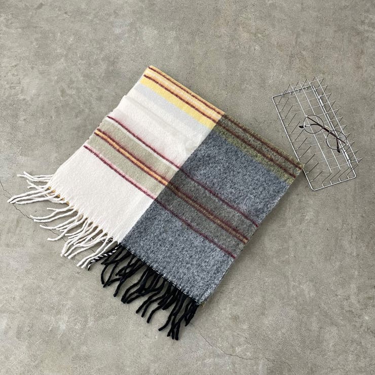 マルチボーダーマフラー[品番：NHGW0006138]｜non-hedge （ノンヘッジ