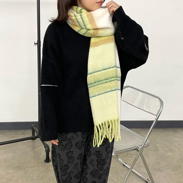 マルチボーダーマフラー[品番：NHGW0006138]｜non-hedge （ノンヘッジ