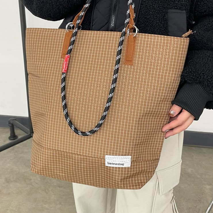 撥水チェック2WAYトートバッグ | non-hedge  | 詳細画像8 