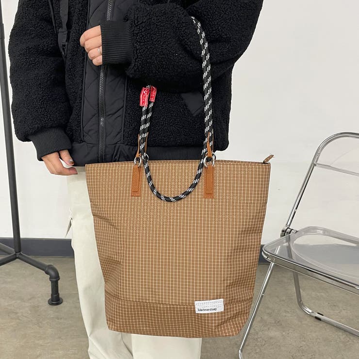 撥水チェック2WAYトートバッグ | non-hedge  | 詳細画像9 