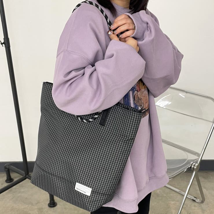 撥水チェック2WAYトートバッグ | non-hedge  | 詳細画像11 