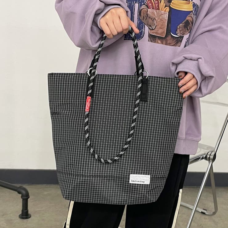 撥水チェック2WAYトートバッグ | non-hedge  | 詳細画像13 