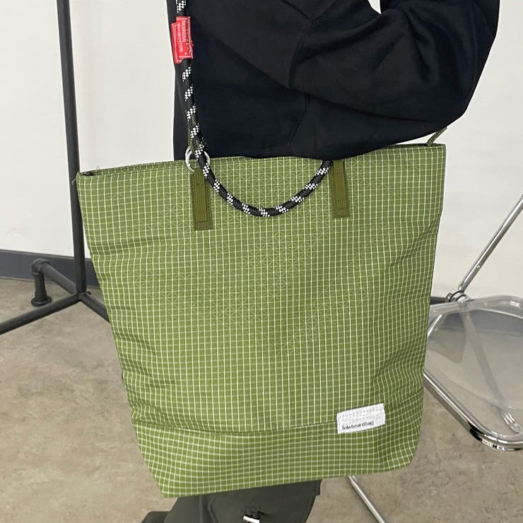 撥水チェック2WAYトートバッグ | non-hedge  | 詳細画像14 