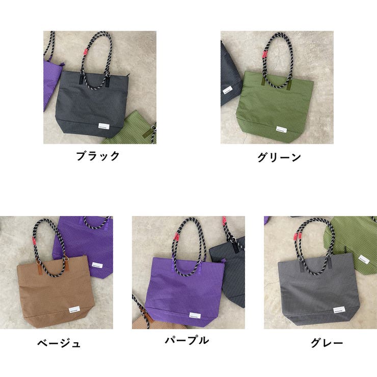 撥水チェック2WAYトートバッグ | non-hedge  | 詳細画像38 