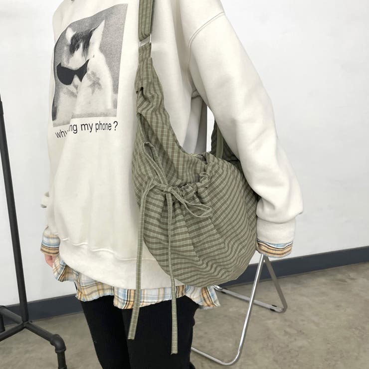 撥水ドロストチェックショルダーバッグ | non-hedge  | 詳細画像12 