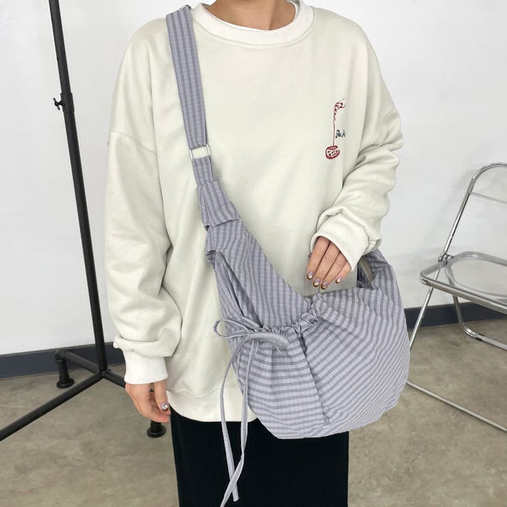 撥水ドロストチェックショルダーバッグ | non-hedge  | 詳細画像5 