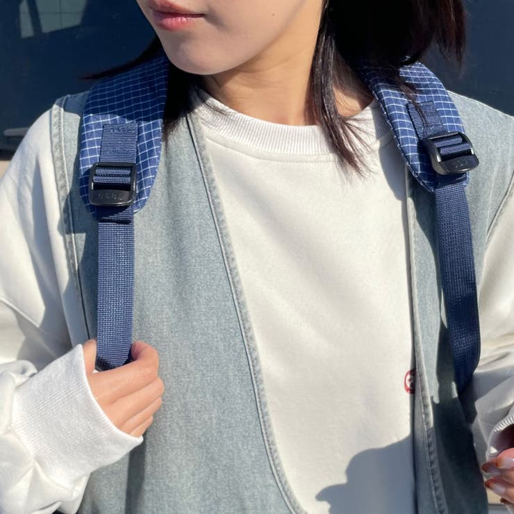 撥水チェックリュックサック | non-hedge  | 詳細画像10 