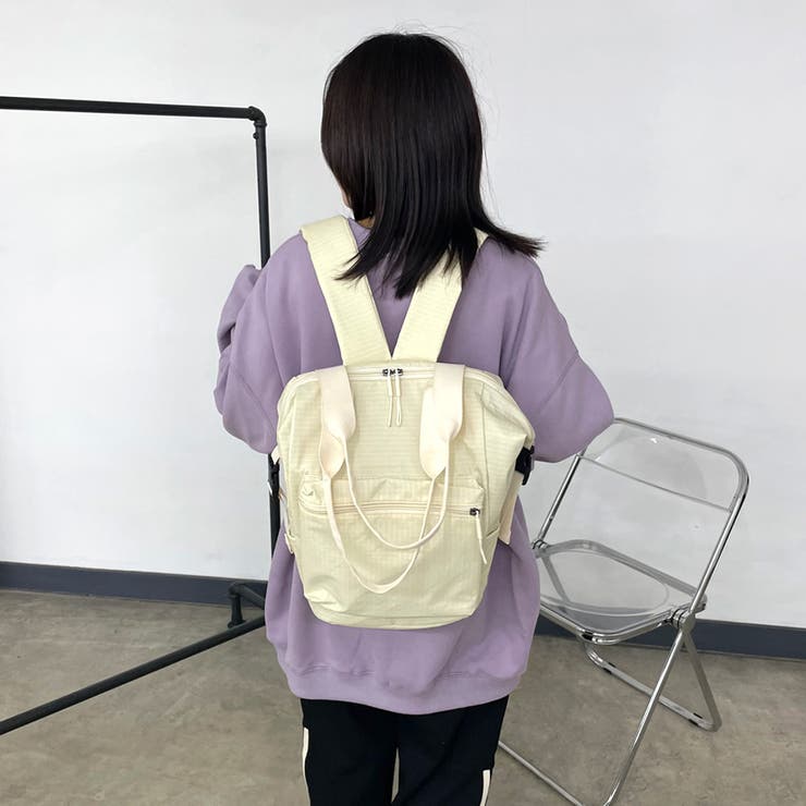 撥水チェックリュックサック | non-hedge  | 詳細画像18 