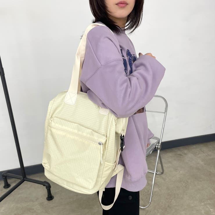 撥水チェックリュックサック | non-hedge  | 詳細画像19 