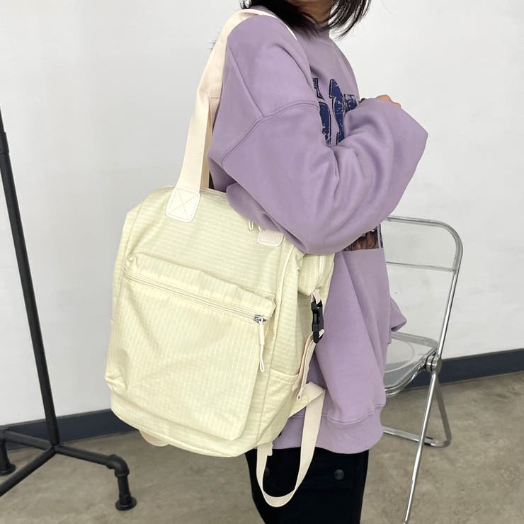 撥水チェックリュックサック | non-hedge  | 詳細画像20 