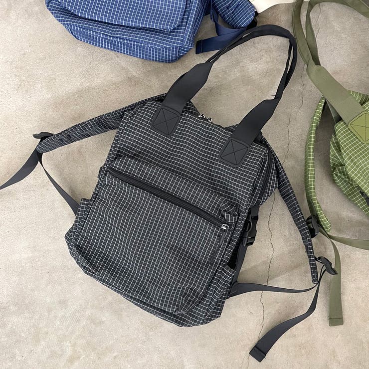 撥水チェックリュックサック | non-hedge  | 詳細画像27 