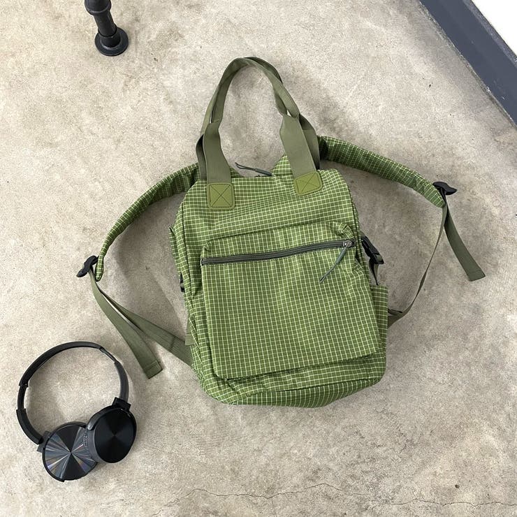 撥水チェックリュックサック | non-hedge  | 詳細画像29 