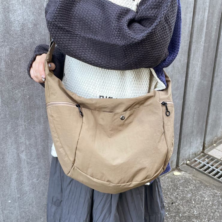 ブラウン | 撥水三日月ショルダーバッグ | non-hedge 