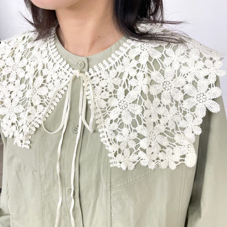 花モチーフ付け襟 | non-hedge  | 詳細画像2 